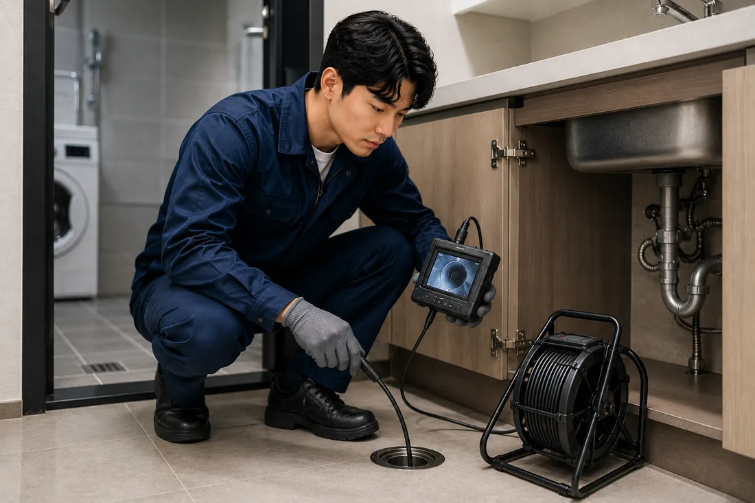 경기 서남권 변기막힘 변기내시경 검사